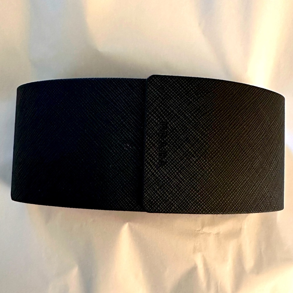 Authentic Prada Safiano leather sunglass/eyeglass case.
